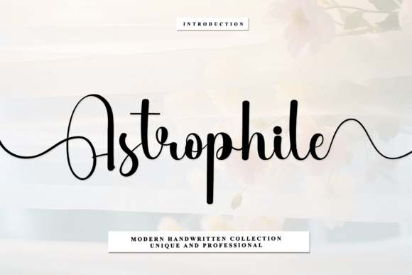 Astrophile: A Timeless Handwritten Font for Editorial Design