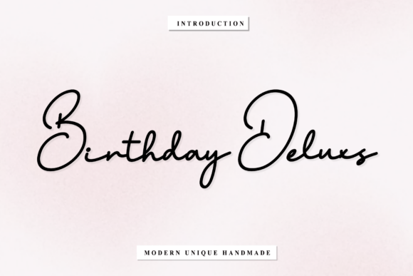 Birthday Deluxs: A Timeless Script Font for Elegant Design