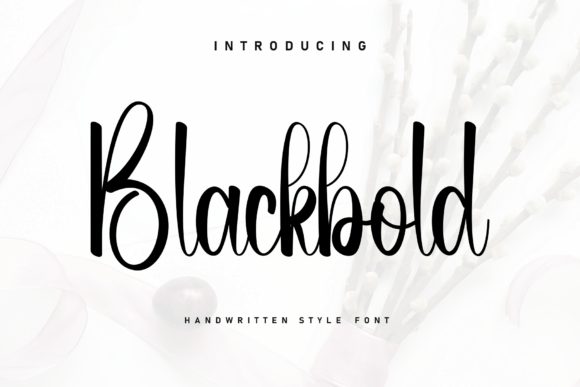 Blackbold: A Script Handwritten Font for Editorial Design