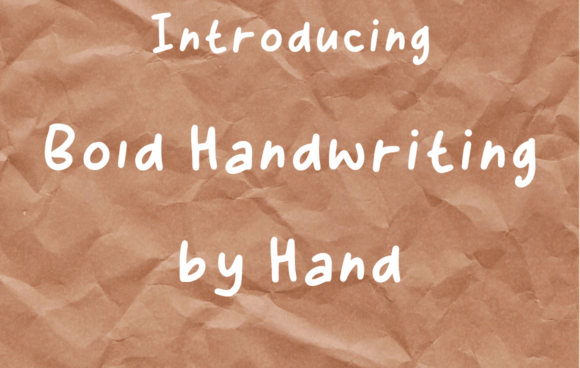 Bold Handwriting by Hand Typeface Review