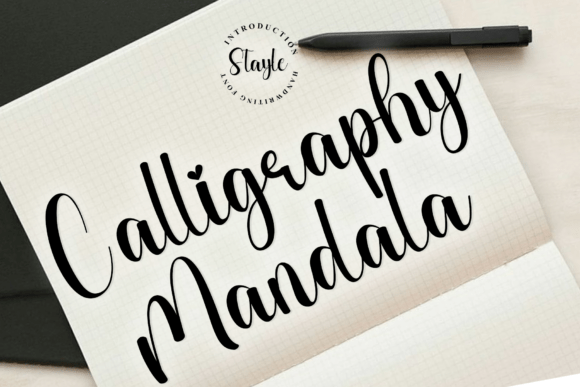 Calligraphy Mandala: A Refined Typeface for Modern Editors