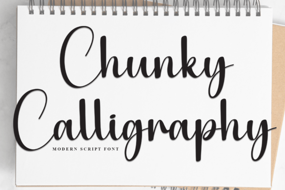 Chunky Calligraphy Font for Modern Web Design
