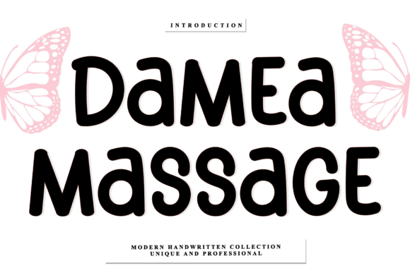 Damea Massage Font for Modern Web Design