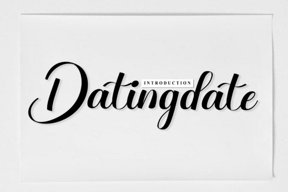 Datingdate: A Timeless Script Font for Crafters