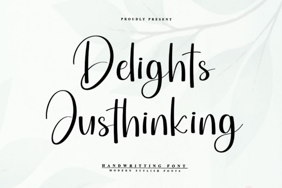 Delights Justhinking Font for Editorial Design