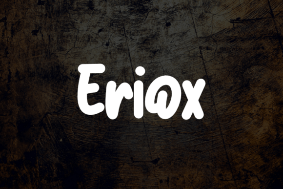 Eriox: A Modern Script Font for Makers