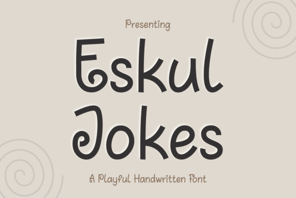 Eskul Jokes: A Playful Handwritten Font for Editorial Joy