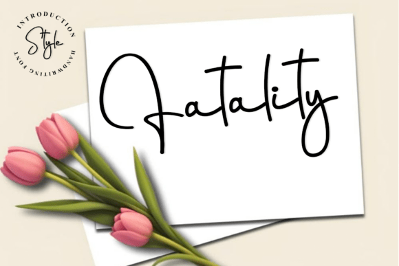 Fatality Font: Elevate Digital Branding with Script Handwritten Elegance
