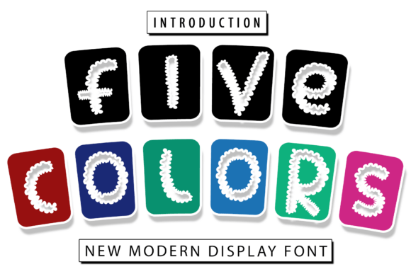 Five Colors Font for Modern Branding