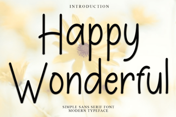 Happy Wonderful Font for Modern Web Design