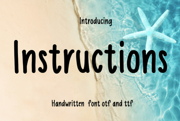 Instructions Font for Modern Web Design