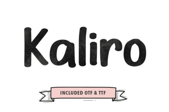 Kaliro: A Bold Script Handwritten Font for Editors
