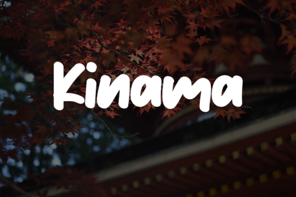 Kinama: A Modern Script Typeface for Elegant Branding