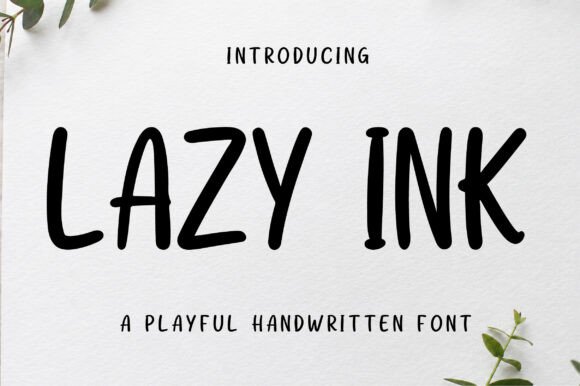 Lazy Ink Font for Modern Web Design