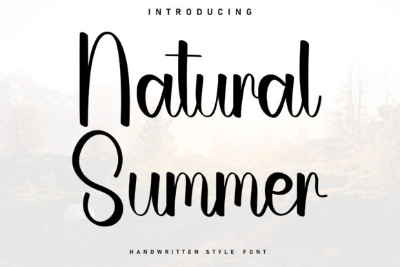 Natural Summer Font for Polished Branding
