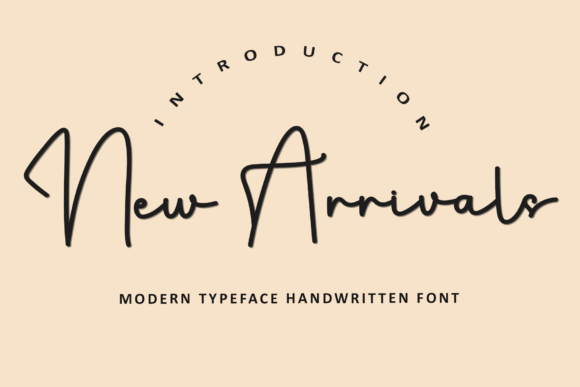 New Arrivals Typeface for Festive Campaign Design