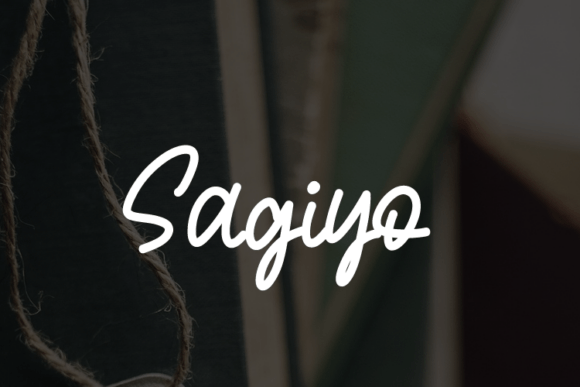 Sagiyo: The Modern Script Typeface for Digital Brands