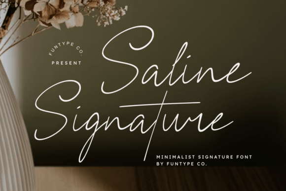 Saline Signature: A Minimalist Typeface for Makers