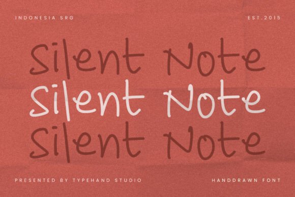 Silent Note: The Soft Handwritten Font for Personal Branding