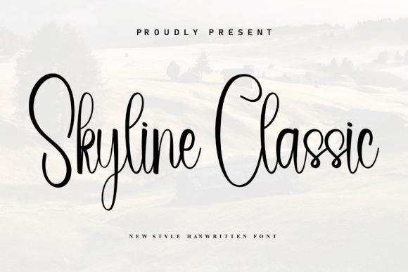 Skyline Classic: A Handwritten Typeface for Modern Editorial Design
