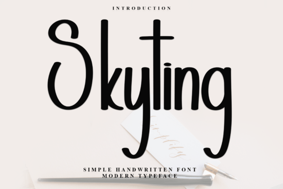 Skyting: A Festive Script Font for Holiday Branding