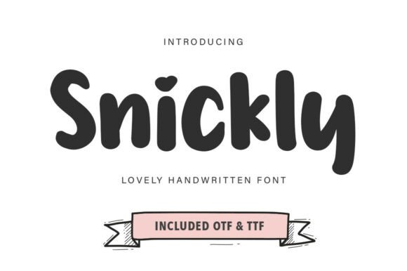 Snickly: A Warm Script Handwritten Font for Editorial Design