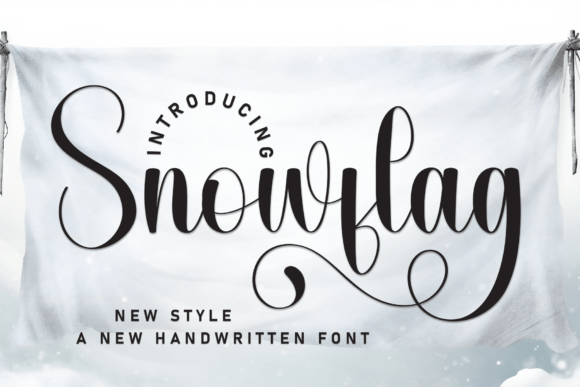 Snowflag Script Font for Crafters