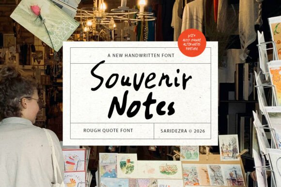 Souvenir Notes Font for Scroll-Stopping Social Media