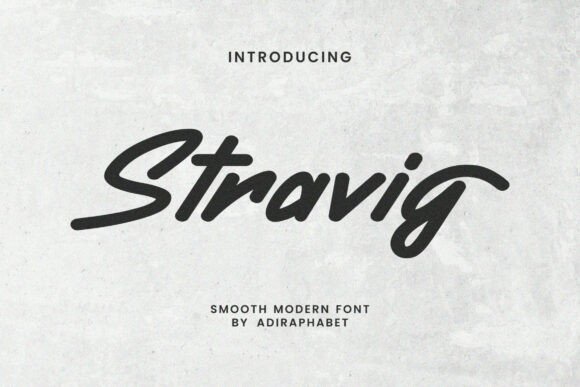 Stravig Font Review: A Modern Script for Designers