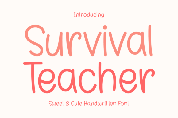 Survival Teacher Font for Gentle Web Design