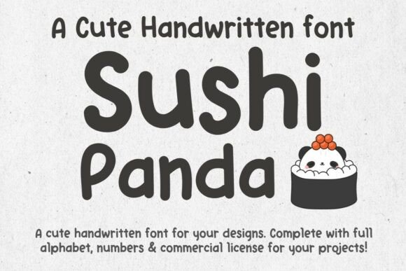 Sushi Panda Font Review for Branding