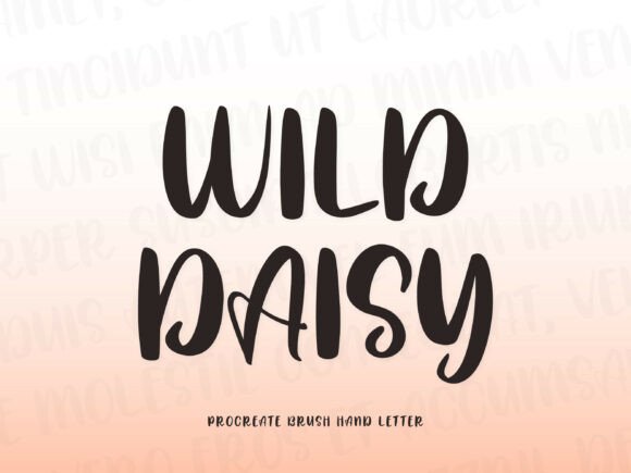 Wild Daisy Font for Handmade Branding