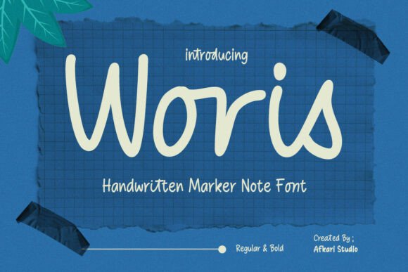 Woris: The Perfect Handwritten Marker Font for Makers
